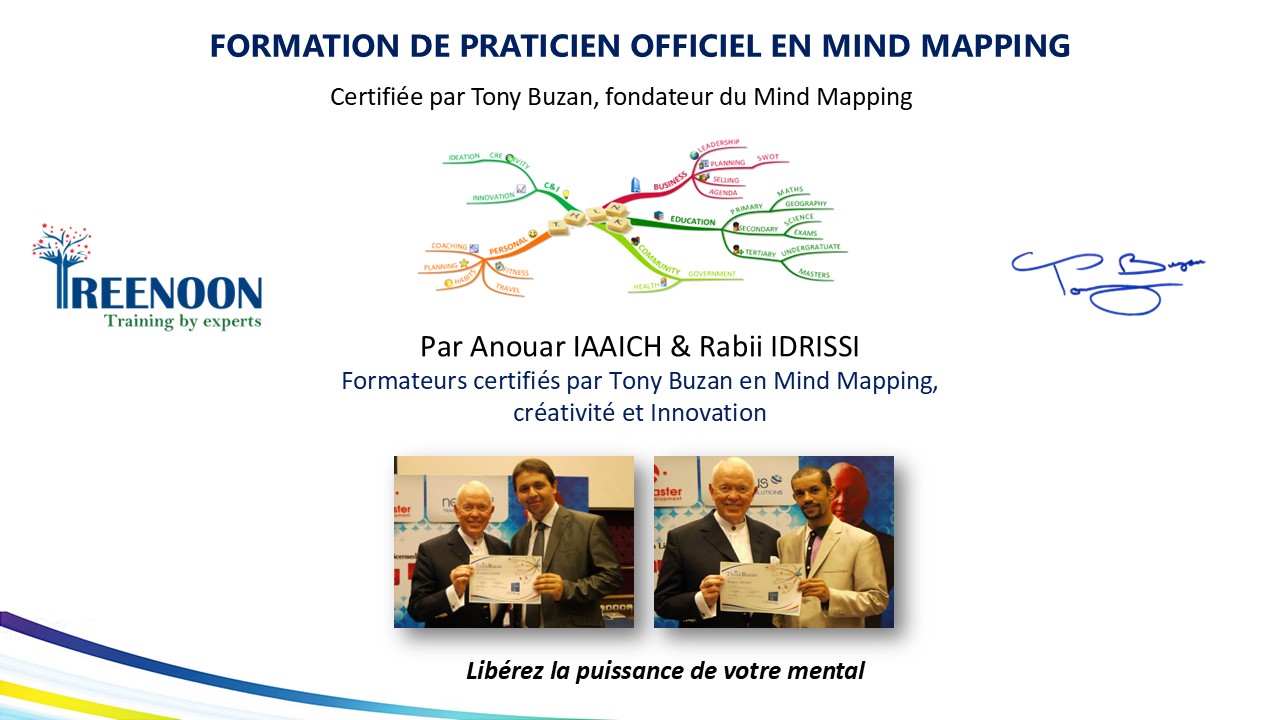 Formation de Praticien Officiel en Mind Mapping – avec certification officielle signée par Tony Buzan